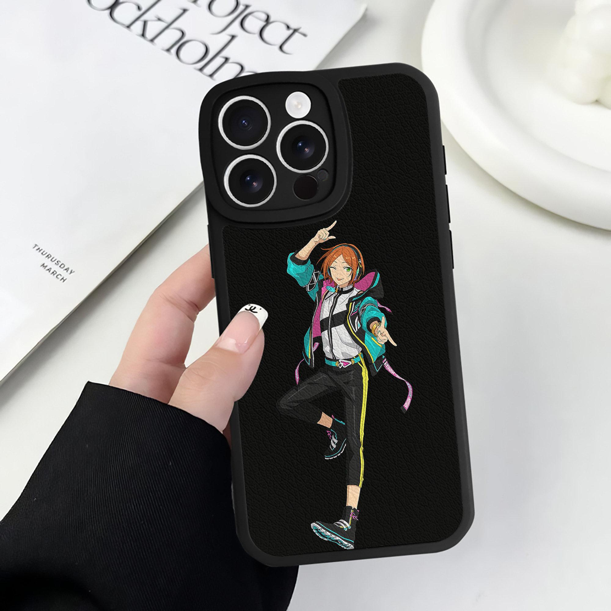 （画像用） あんさんぶるスターズ! Ensemble Stars 【iPhone 16シリーズ対応】シリコンスマホケース（レザー調） 材質：シリコン